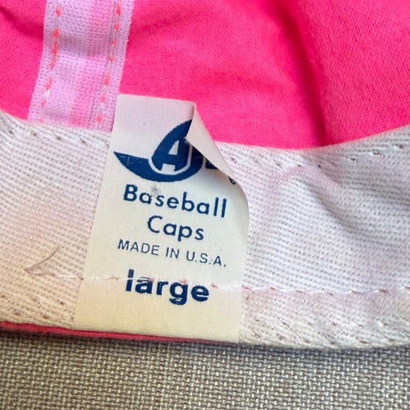 Vintage Day Glow Neon Pink Indiana University Hoosiers Hat Cap - Picture 6 of 10